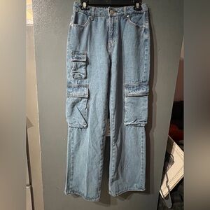 BanJara cargo wide leg jeans